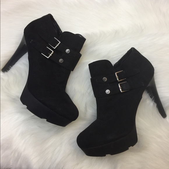 guess platform booties